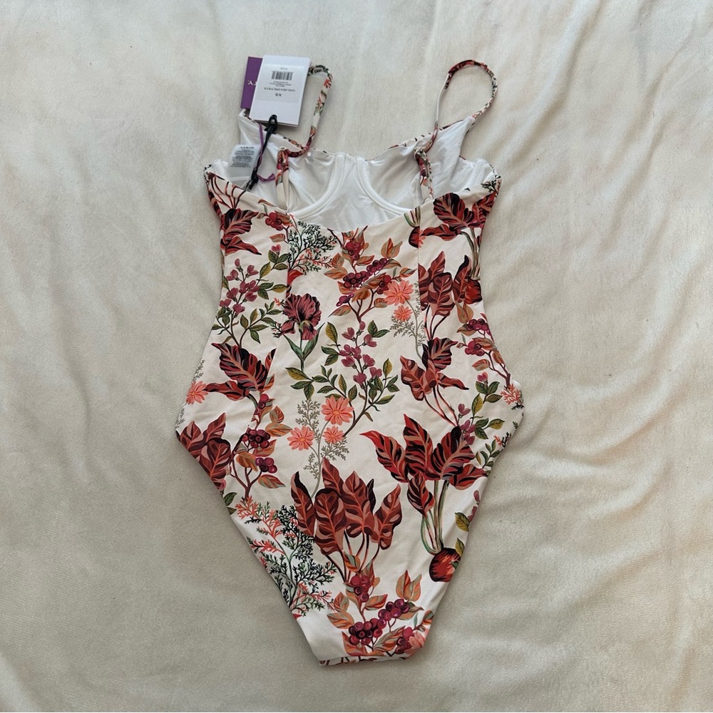 New! Onia x Liberty Chelsea floral One-Piece Swimsuit pigment patch 38046 - Picture 9 of 10